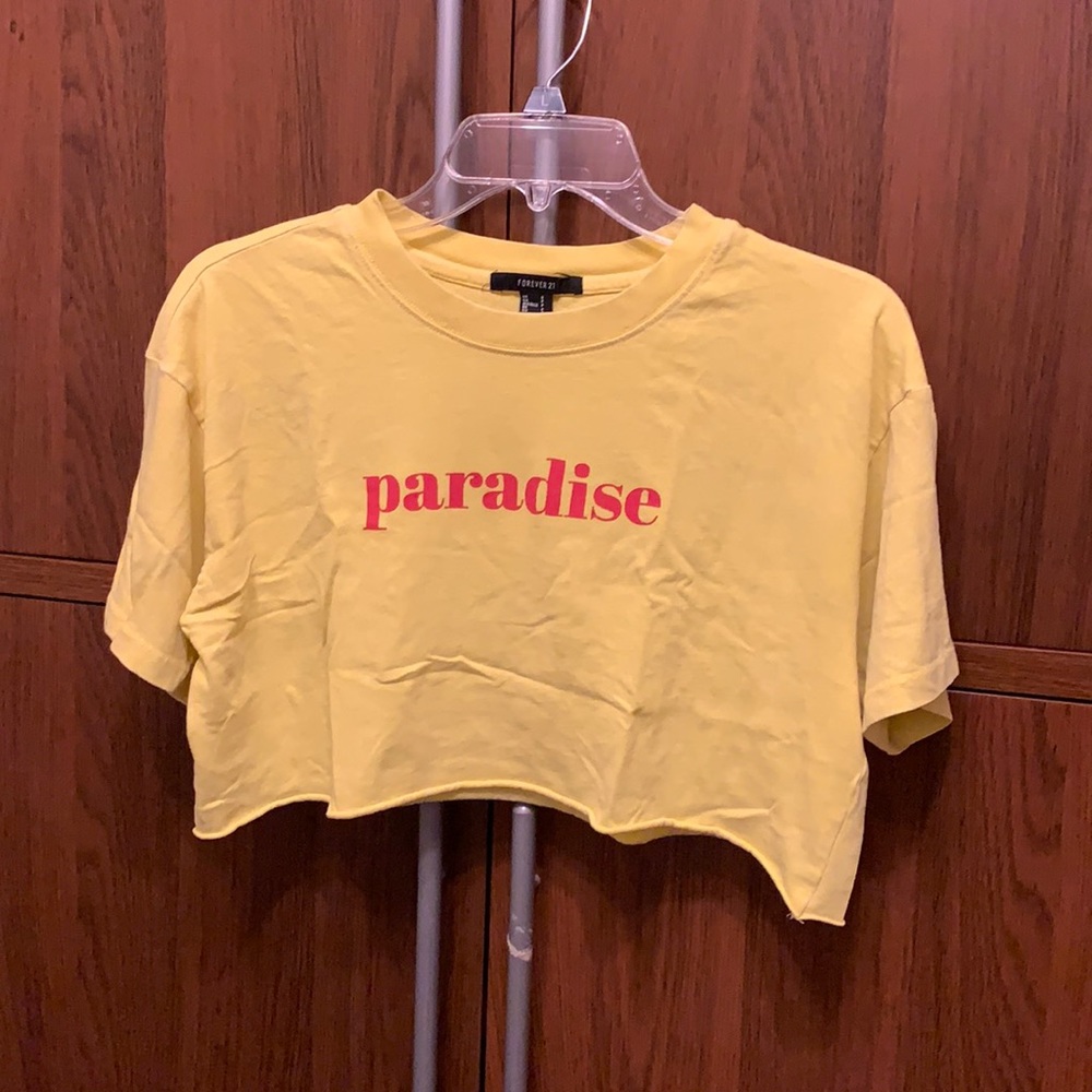 Paradise oversized crop top